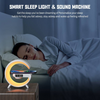 Lampa Smart LED culori RGB, boxa Bluetooth, Aux, incarcare Wireless, ceas cu alarma