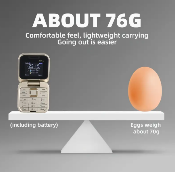 Telefon de Buzunar Pliabil Flip i16 Pro, Dual SIM