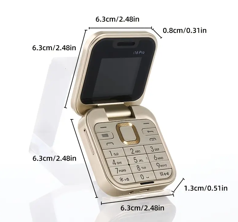 Telefon de Buzunar Pliabil Flip i16 Pro, Dual SIM