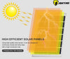 Proiector JORTAN LED 50W cu panou solar si telecomanda, IP66