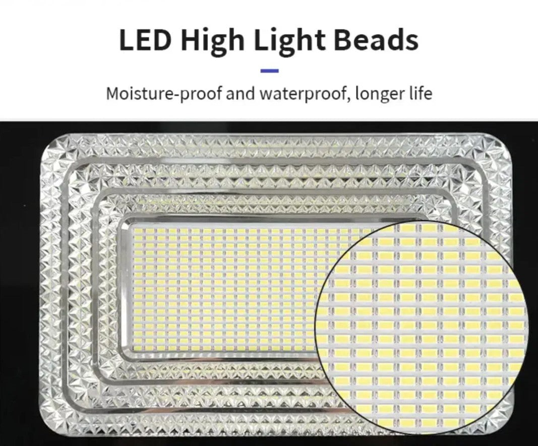 Proiector JORTAN LED 100W cu panou solar si telecomanda, IP66