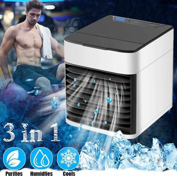 Mini racitor de aer portabil, 3 in 1, Racitor Aer, Umidificare, Purificare