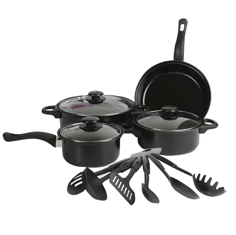 Set Pentru Gatit 13 piese , Negru