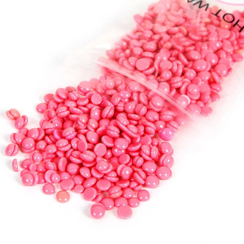 Kit Epilare Ceara Unica Folosinta + Traditionala - Inclus 100 g ceara granule ,100 spatule,100 benzi, 2 tuburi ceara