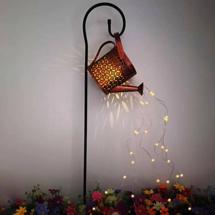 Lampa decorativa stropitoare cu incarcare solara