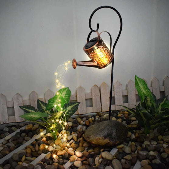 Lampa decorativa stropitoare cu incarcare solara