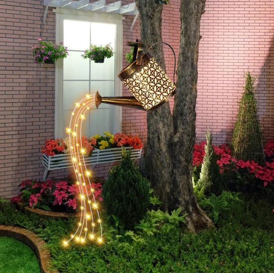 Lampa decorativa stropitoare cu incarcare solara