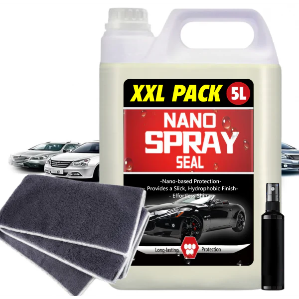 XXL Pack Spray Nano pentru masina cu acoperire rapida, 5L + spray aplicare + laveta